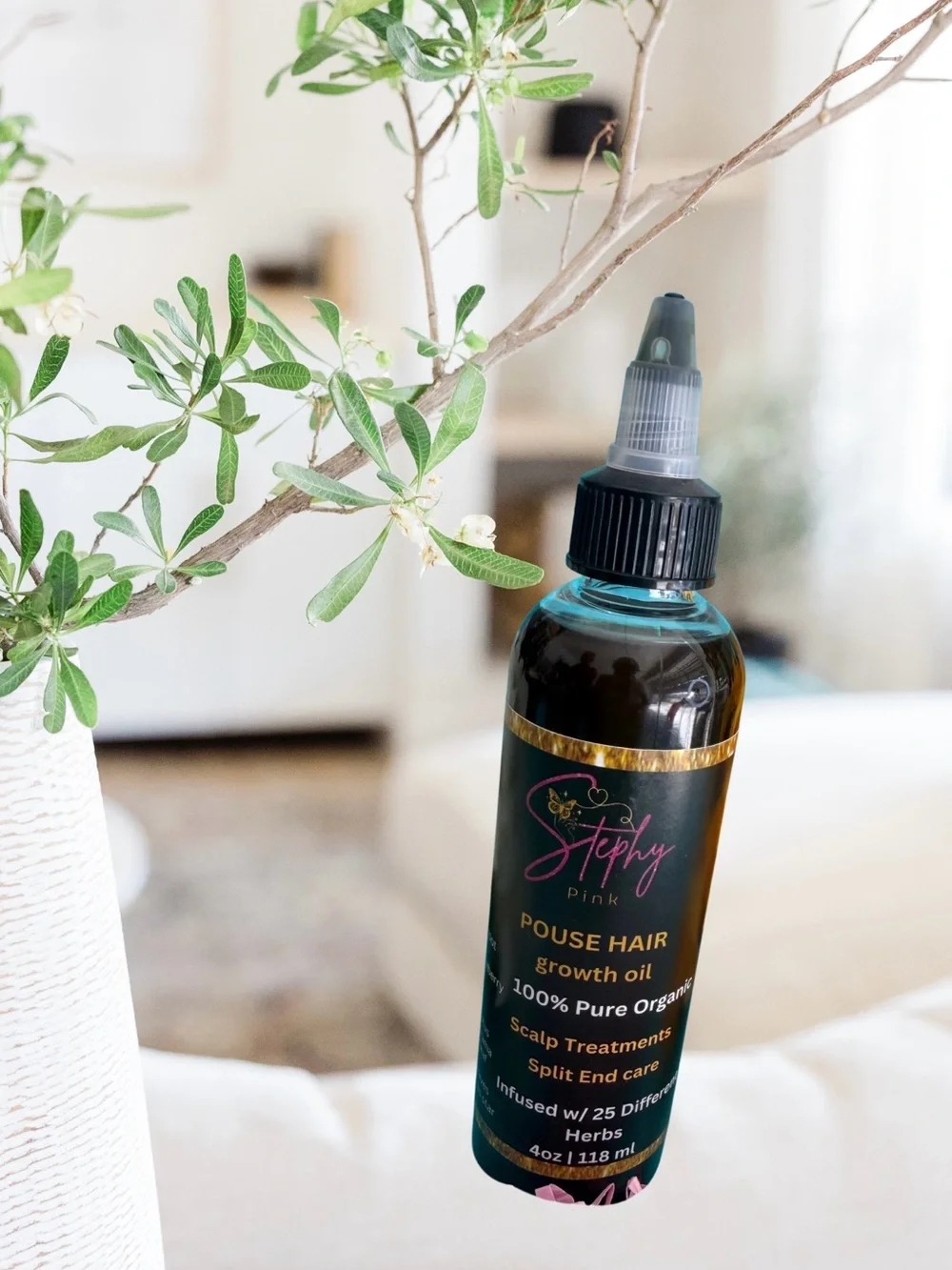Pouse Hair Growth Oil - Green Bottle